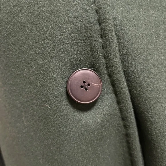Aritzia Babaton Women's Emerald Green Wool Coat - Picture 3 of 5
